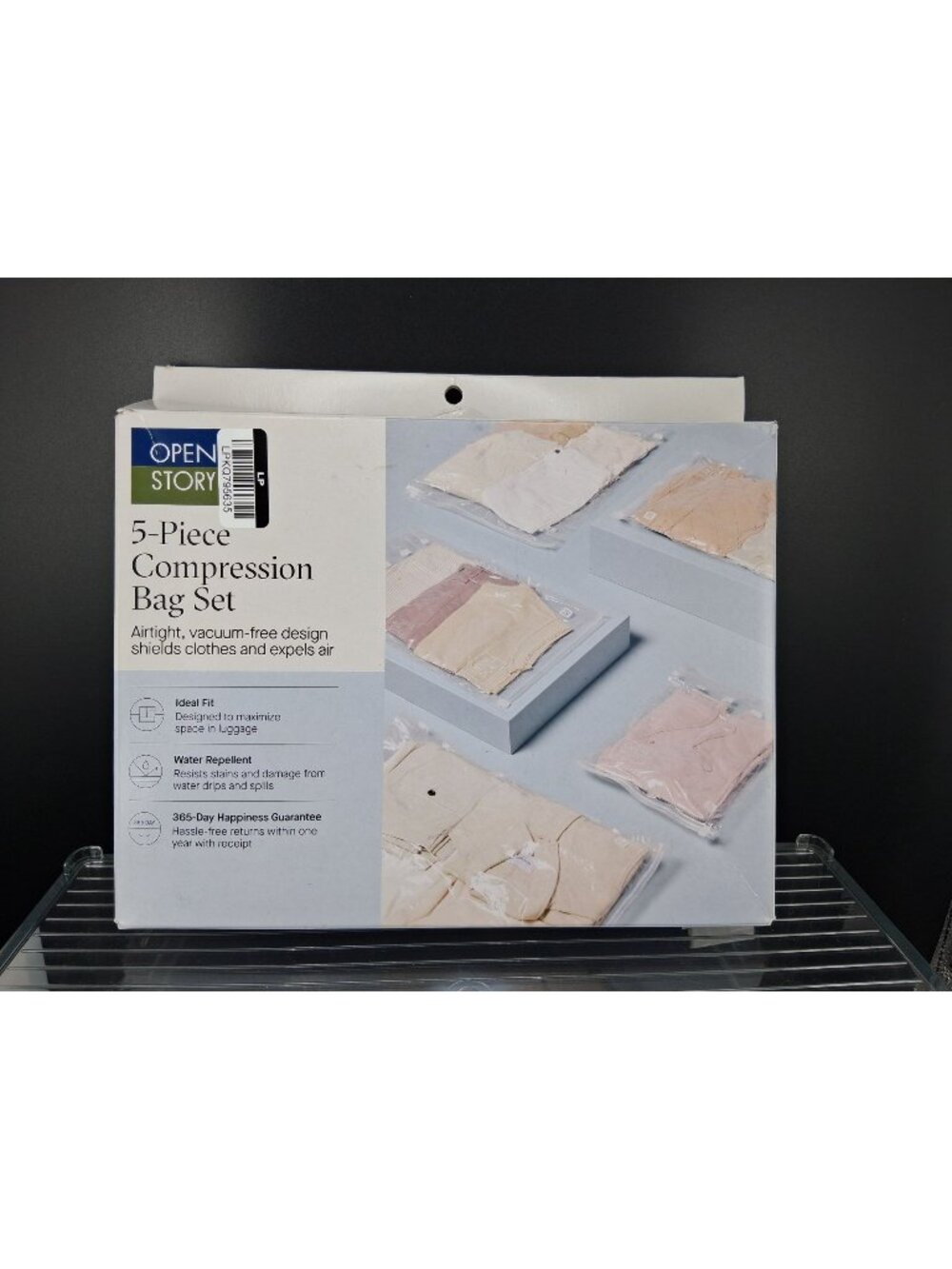 Open Story 5-Piece Compression Bag Set Airtight Vacuum-Free Design